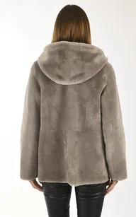3/4 peau lainée taupe Giorgio & Mario - La Canadienne - Vestes et 3/4 Peau Lainée Taupe