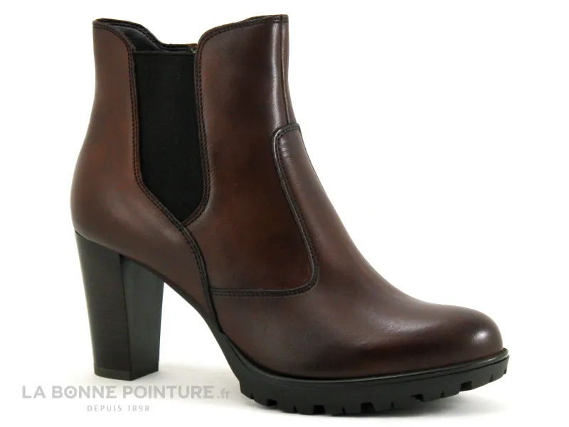 Achat chaussures Shoelab Femme Boots, vente Shoelab 5089 Gamma Marron - Boots talon haut