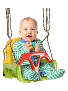 Balançoire siège 3 en 1 évolutif réglable enfant - Vert