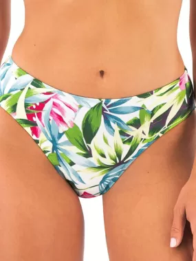 Bas de maillot imprimé tropical Langkawi - Blanc