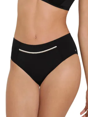 Bas maillot slip de bain shapewear taille haute Union Island - Noir