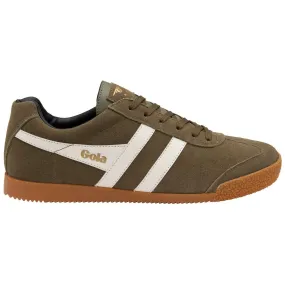Baskets mode Gola harrier suede vert