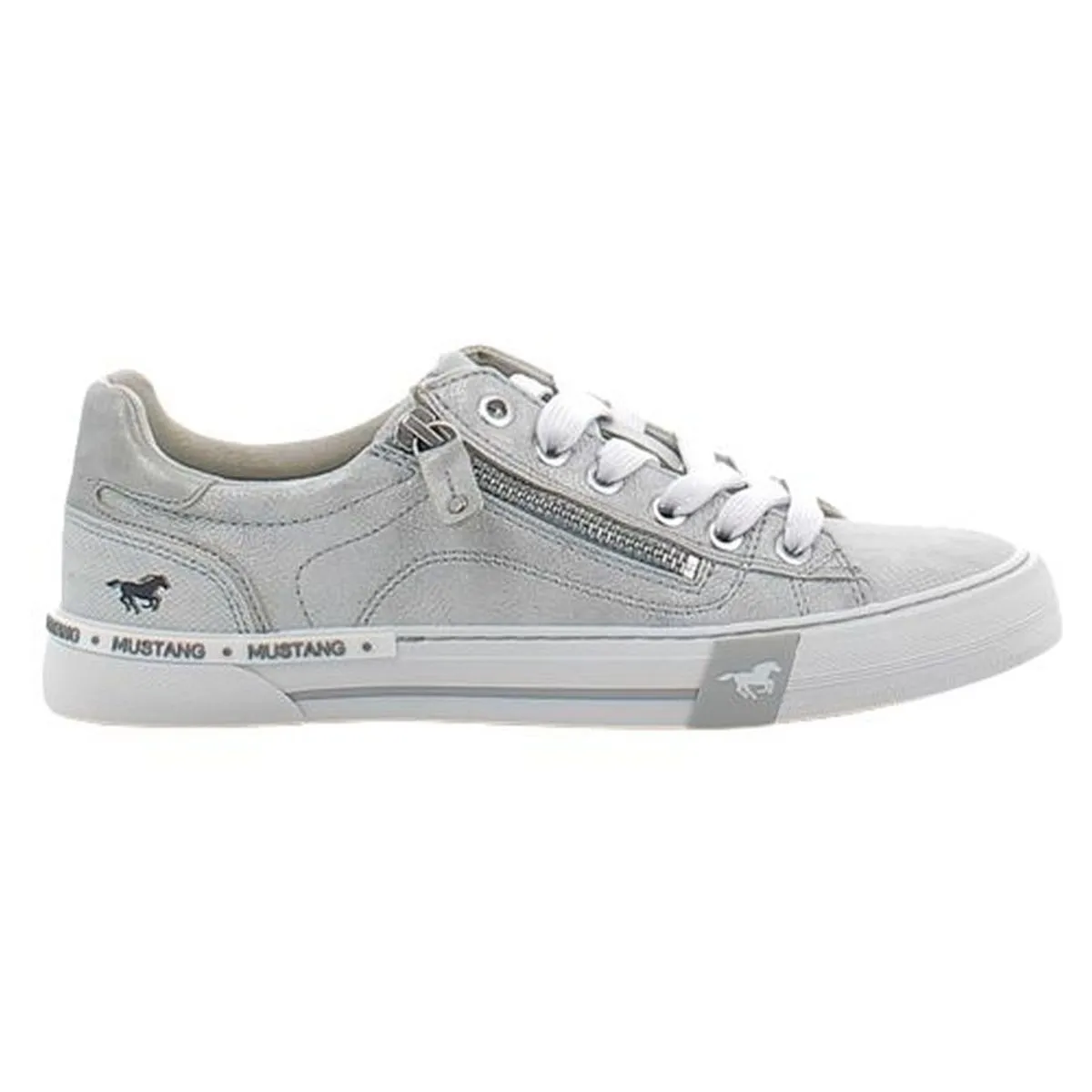 Baskets mode Mustang 1353308 argent