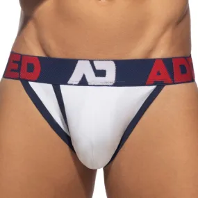 Bikini Ouvert Fly Cotton - marine - ADDICTED : vente slips et bande...
