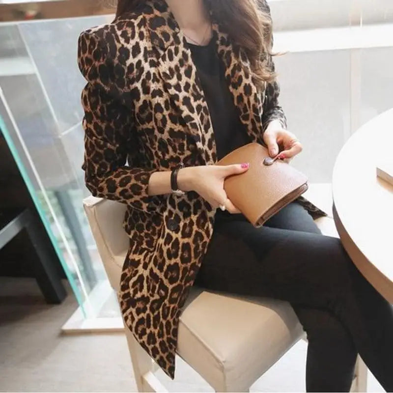 Blazer Léopard Long