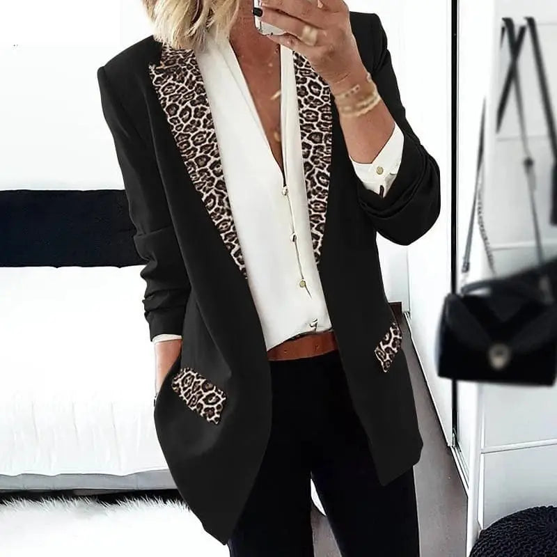 Blazer Léopard Élégant