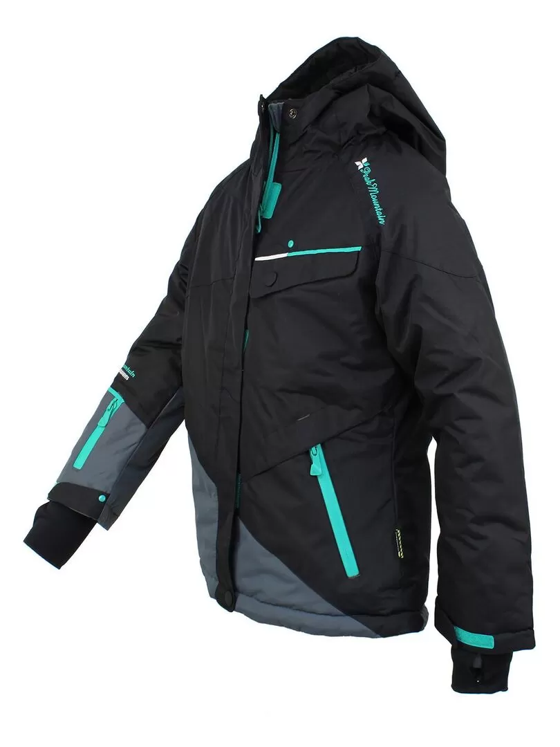 Blouson de ski fille GATENE - PEAK MOUNTAIN - Noir Noir