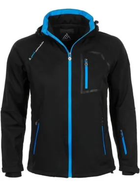 Blouson softshell homme CIMALEAK - PEAK MOUNTAIN - Noir Bleu