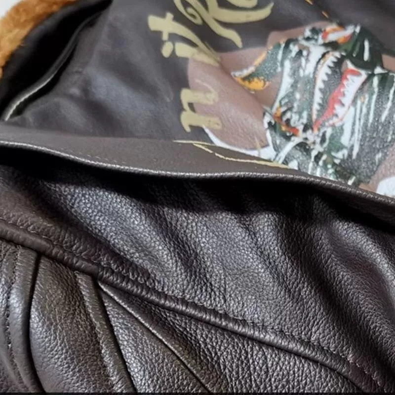 Blouson Vintage Aviateur Américain Seconde Guerre Mondiale