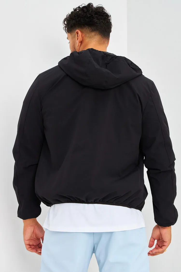 Blouson à capuche noir