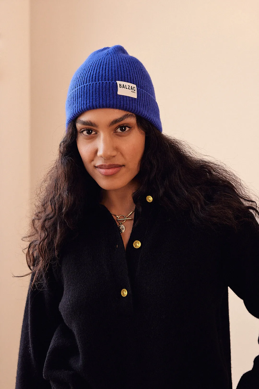 Bonnet Millya bleu électrique