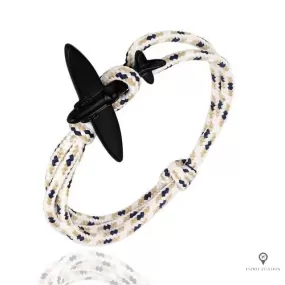 Bracelet Avion Corde Blanc