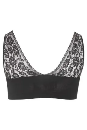 Bralette Noir Dentelle Sans Couture