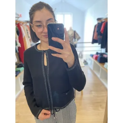 Cardigan Chaîne - Noir - IKKS WOMEN