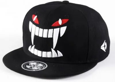 Casquette Snapback Monster Tête de Monstre Broderie Taille Ajustable