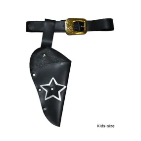 Ceinture cowboy avec 1 holster enfant en cuir