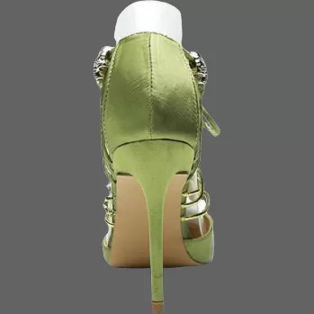 Chaussure élégantes talons hauts tête de mort pour femme