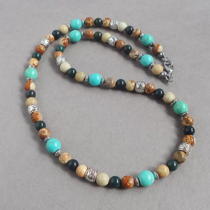 Collier de perles pour homme