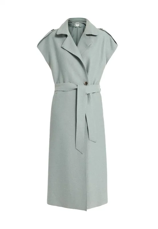 DONIA (REF. 64818) AMANDE -MANTEAU SANS MANCHE EN LAINE