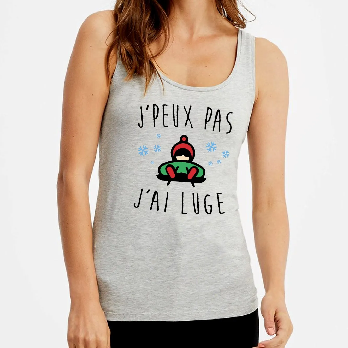 Débardeur Femme J'peux pas j'ai luge