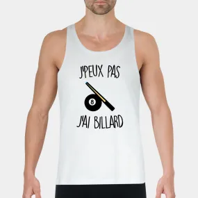 Débardeur Homme J'peux pas j'ai billard