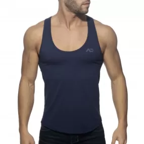 Débardeur U-neck Cotton - navy - ADDICTED : vente débardeurs homme ...