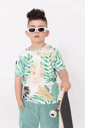 Enfant t-shirt à motifs fleuri
