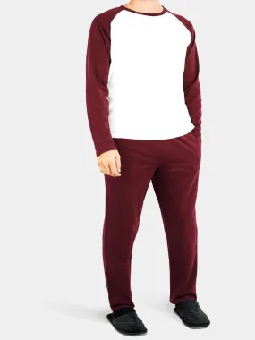 Ensemble pyjama manches longues Kebello - Bordeaux