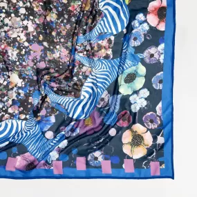 Foulard en voile polyester motif Sabana - ZéphyrAndCo