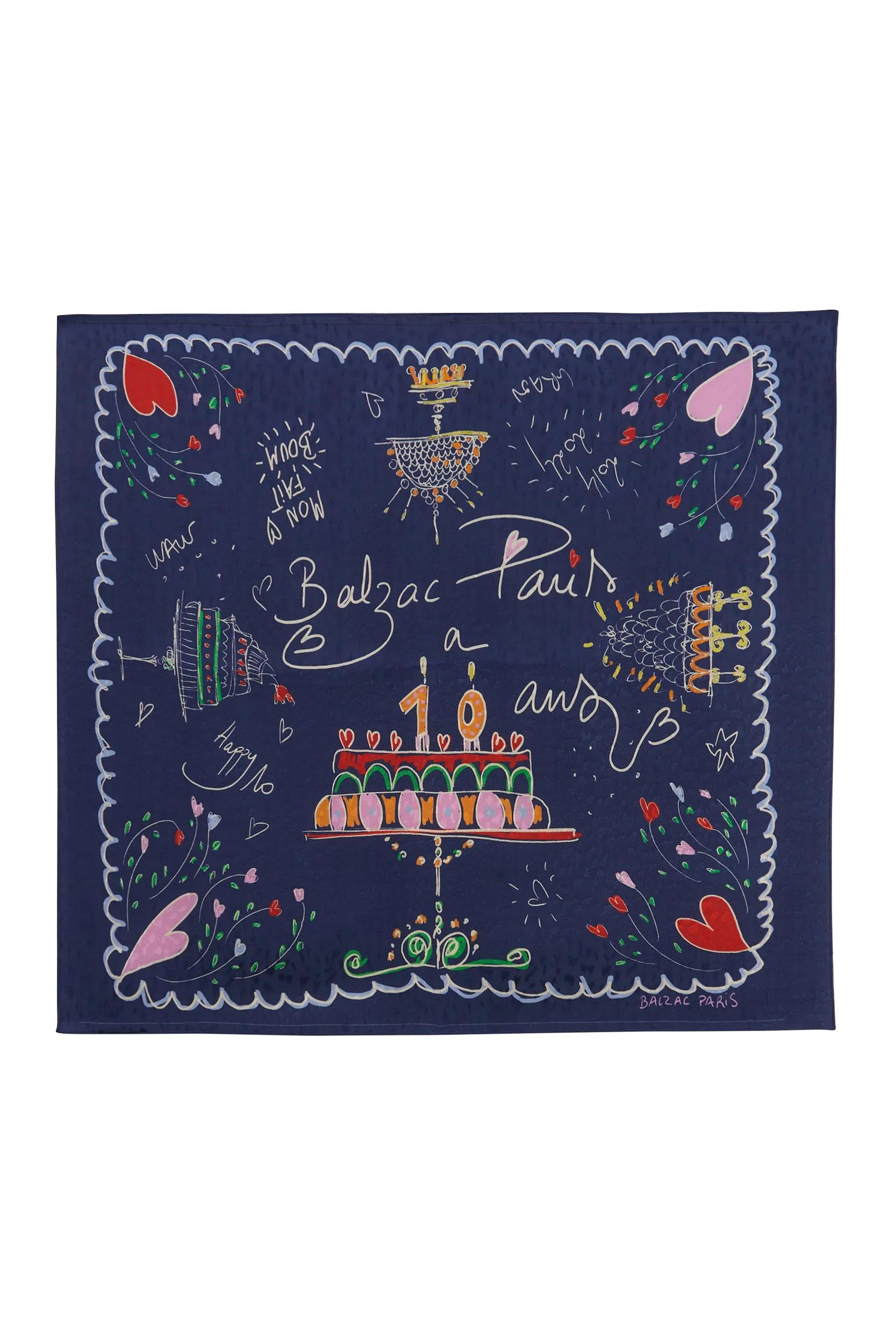 Foulard Paros Cerise sur le gâteau