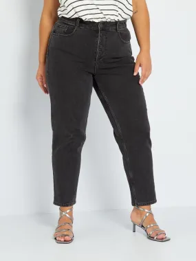 Jean mom fit - L30 - Noir