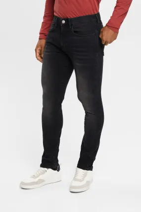 Jean slim stretch à taille mi-haute