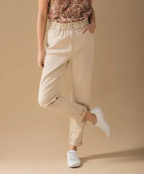 Jean slouchy Eddy - Beige - C'EST BEAU LA VIE