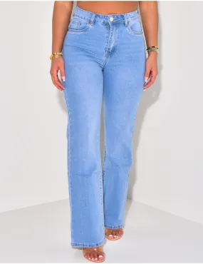 Jeans coupe droite taille haute / 59125 - JEANS INDUSTRY