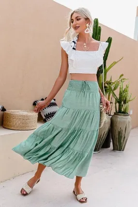 Jupe Bohème À Taille Haute