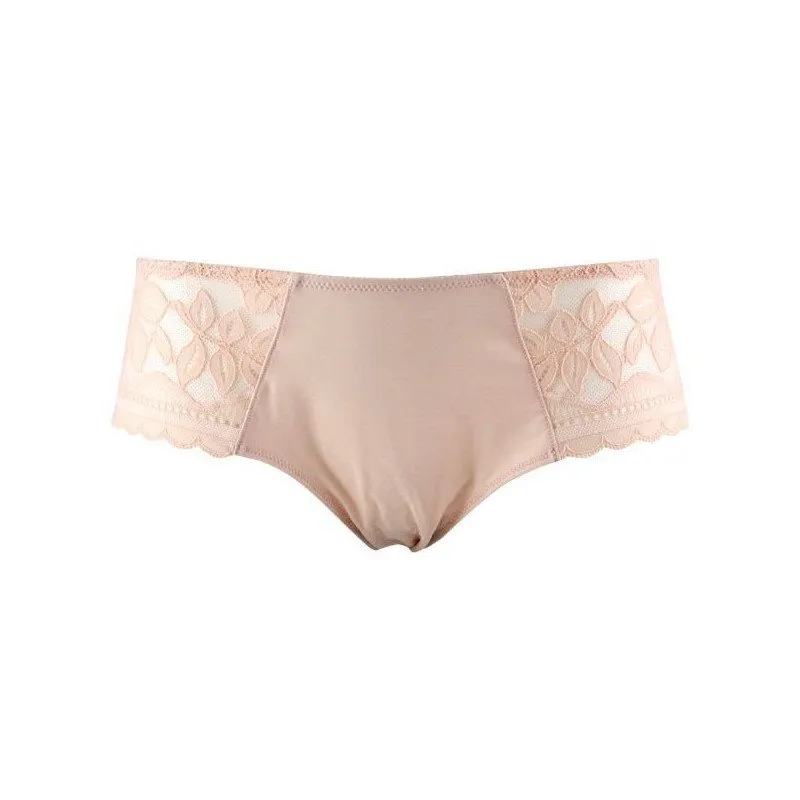 LOU PARIS Shorty Femme Dentelle ELEGANTE Poudre