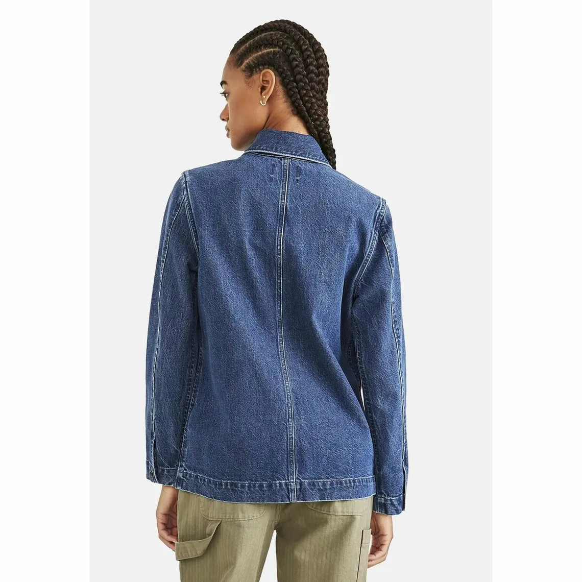 Manteau bleu denim en coton | 3 Suisses