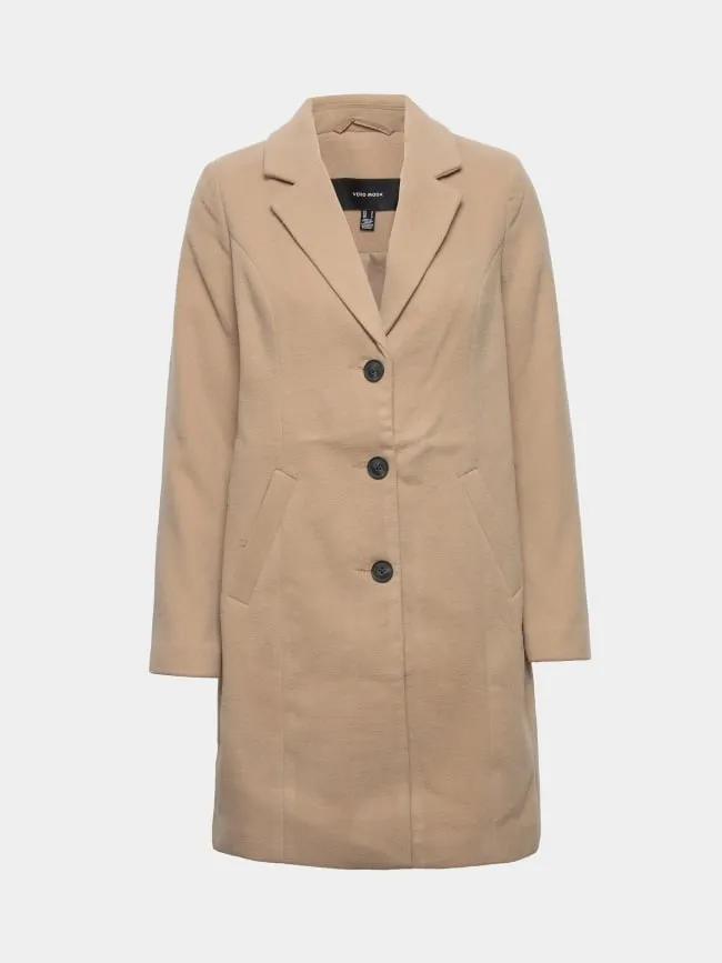Manteau cindy beige femme - Vero Moda | wimod