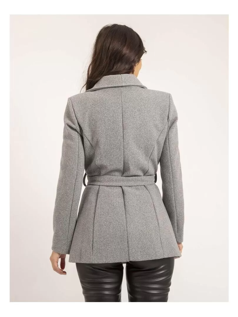 Manteau court zippé UWAYS - Gris