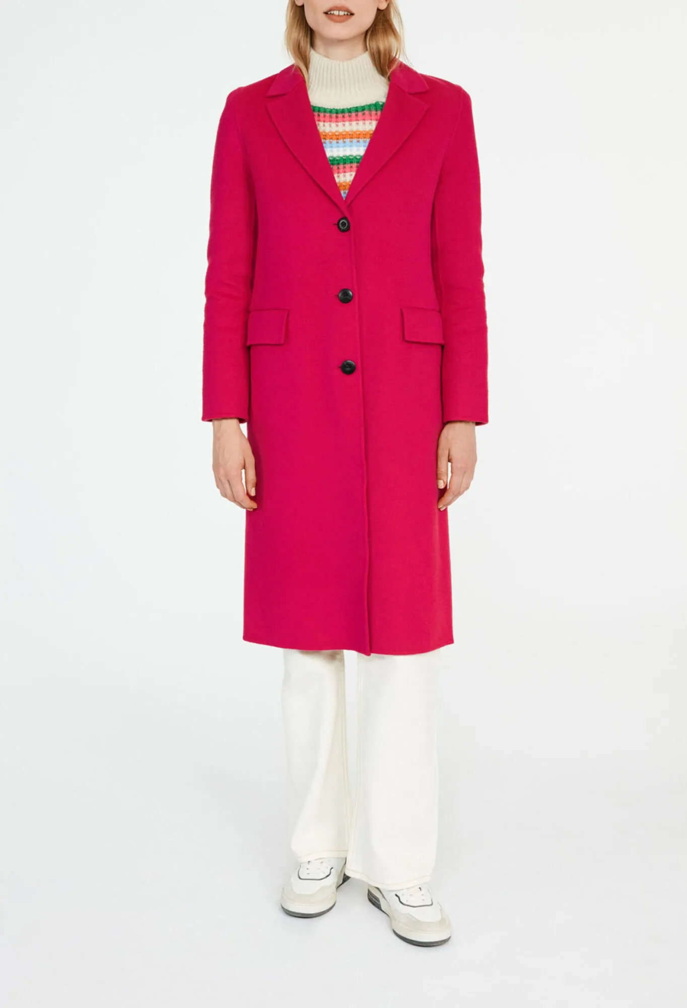 Manteau droit mi-long | Claudie FR