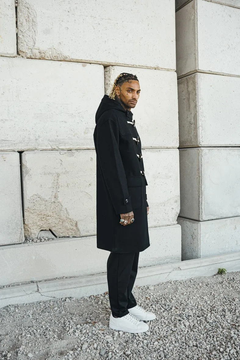 Manteau dufflecoat à capuche