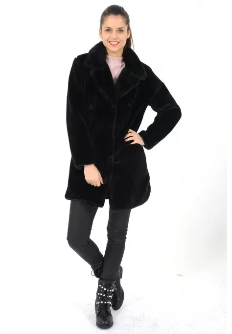 manteau en fausse fourrure