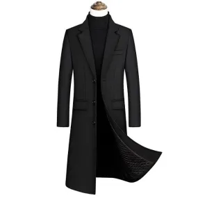 Manteau en laine extra long - Look Homme