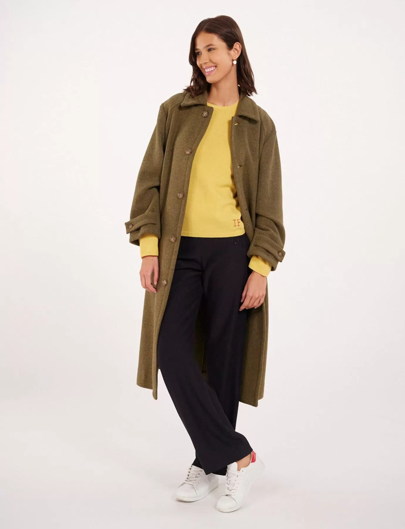 Manteau Esme kaki laine