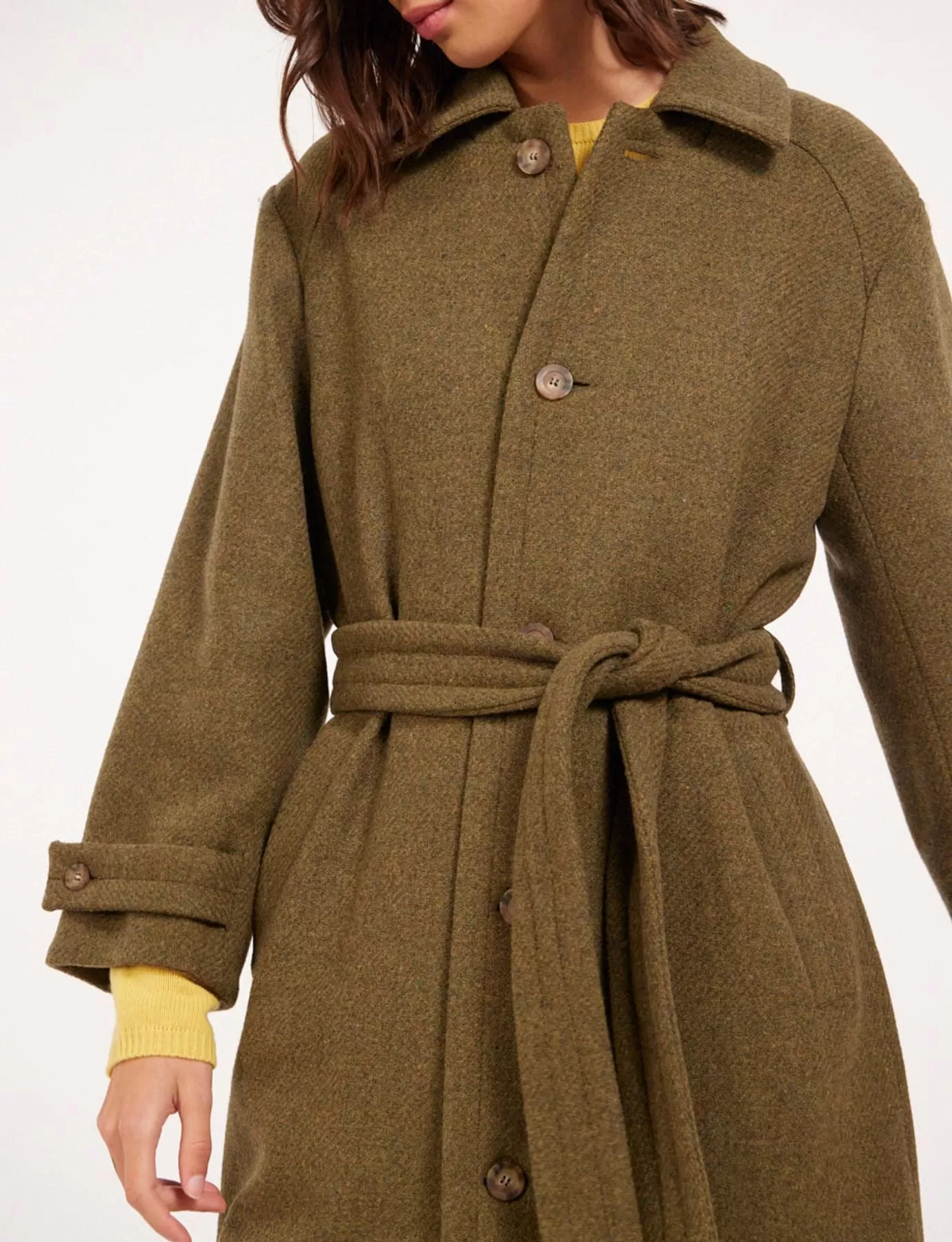 Manteau Esme kaki laine
