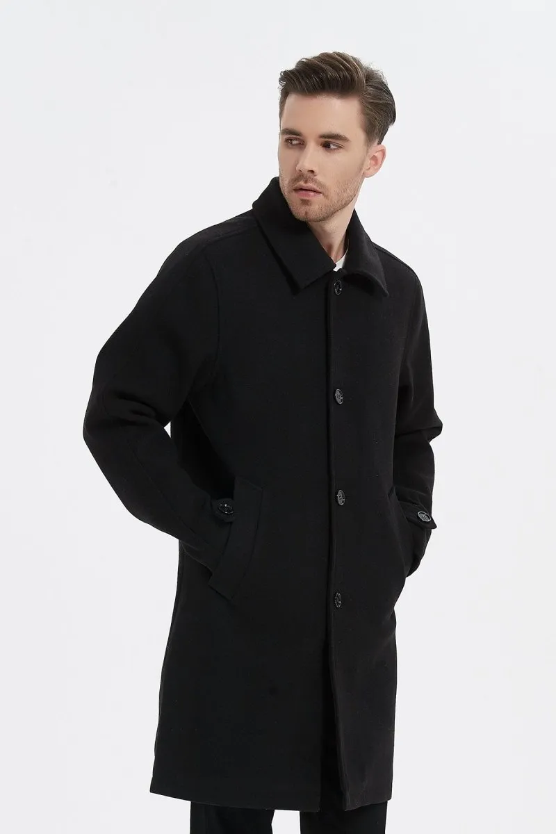 Manteau long col tailleur ADEM