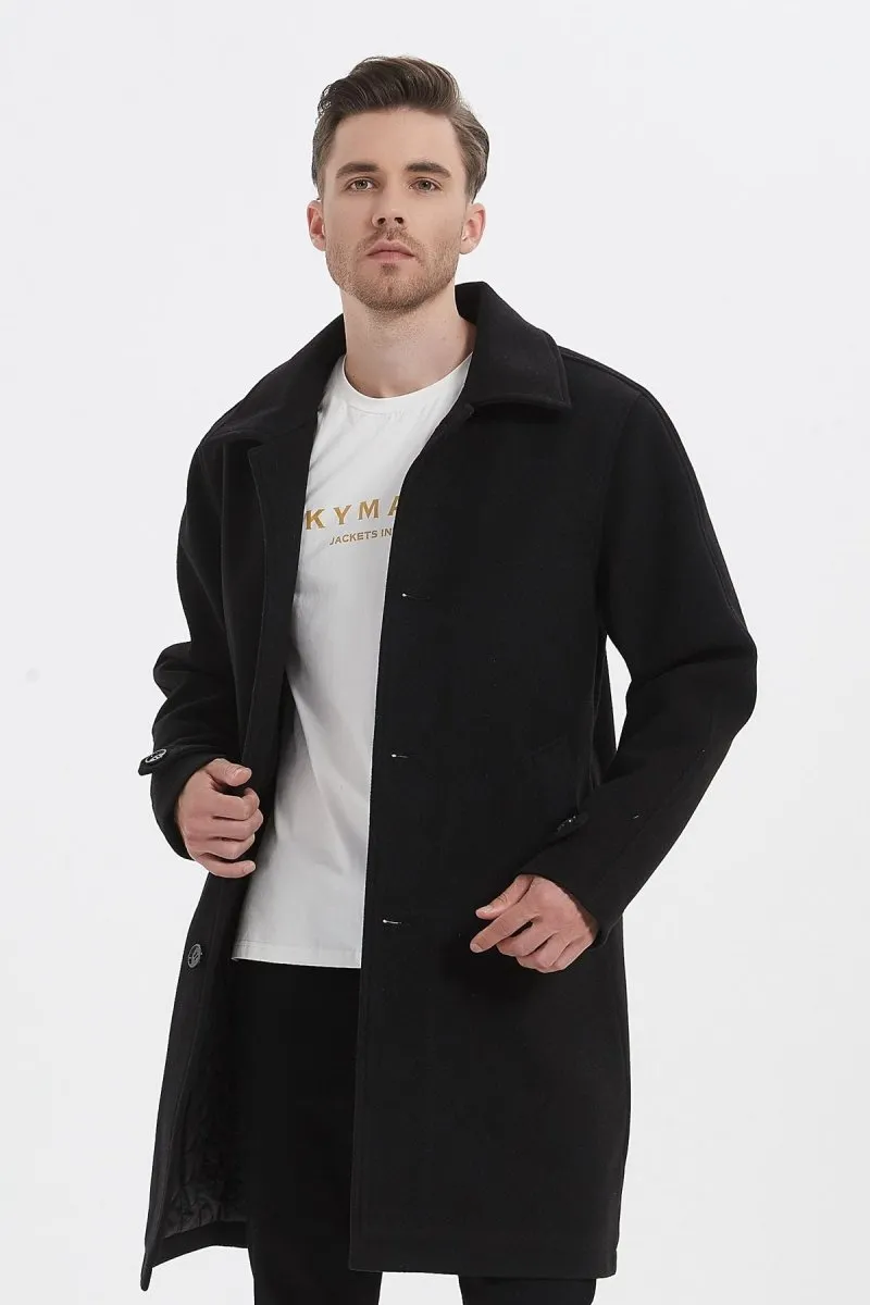 Manteau long col tailleur ADEM