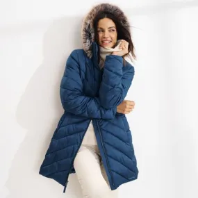 Manteau Matelassé à Capuche, Femme Grande Taille