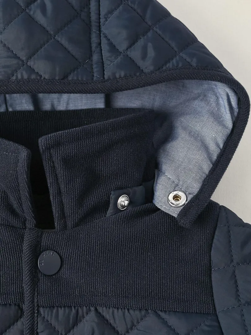 Manteau Matelassé pour Nouveau-Né  BALMORAL'S AFTERNOONS - Bleu foncé