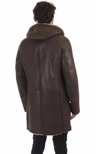 Manteau mouton marron foncé La Canadienne - La Canadienne - Manteaux Peau Lainée Marron